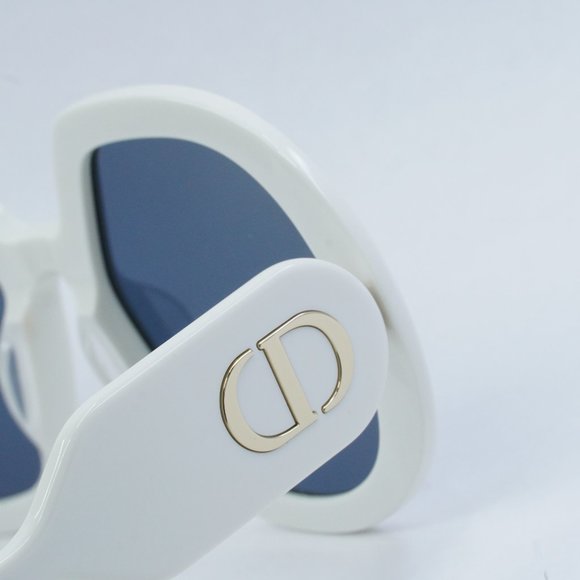 FINAL PRICE NEW DIOR DIORBOBBY R1U 95B0 IVORY BLUE SUNGLASSES - Picture 5 of 13